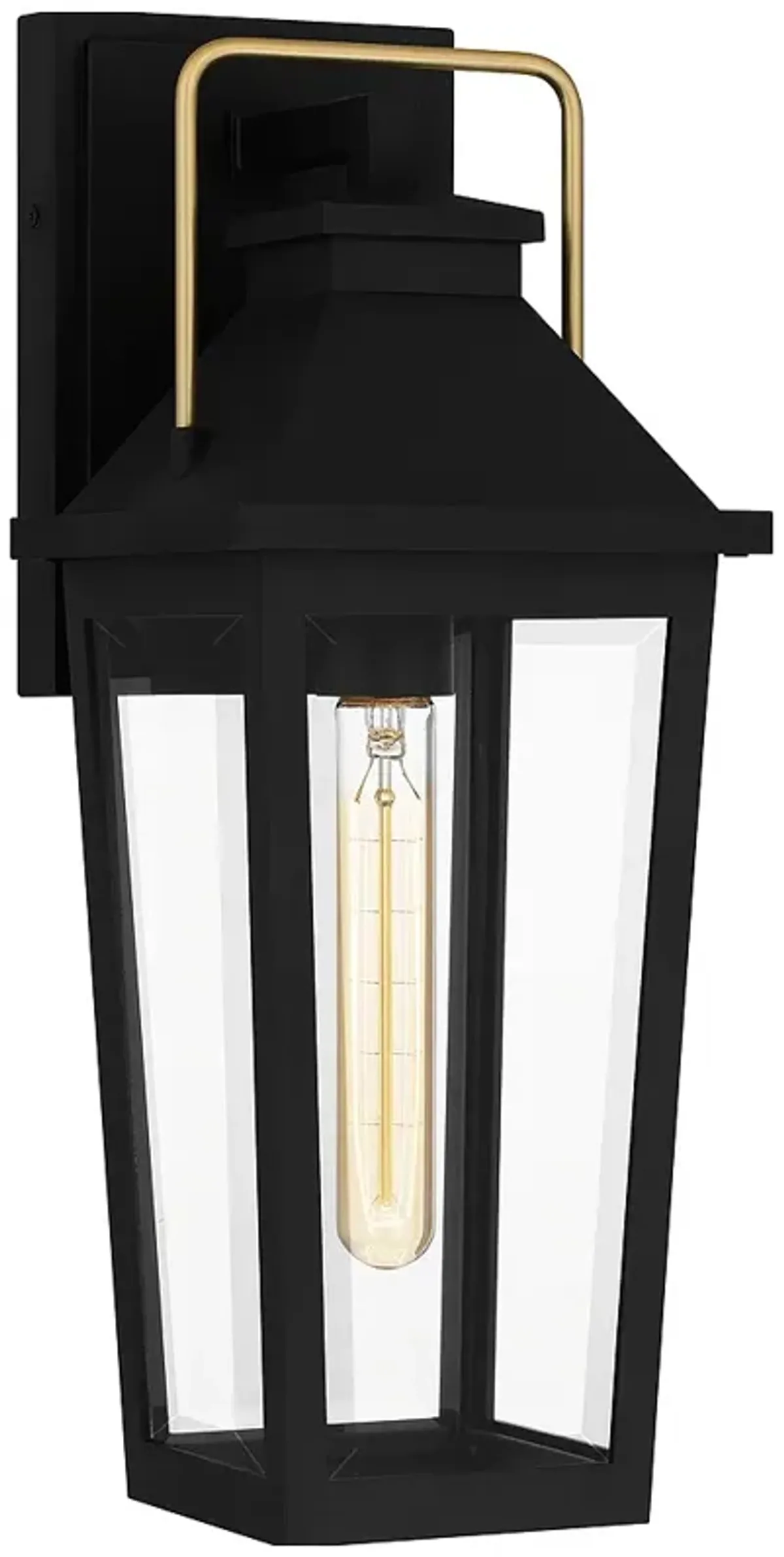 Buckley 1-Light Matte Black Outdoor Wall Lantern