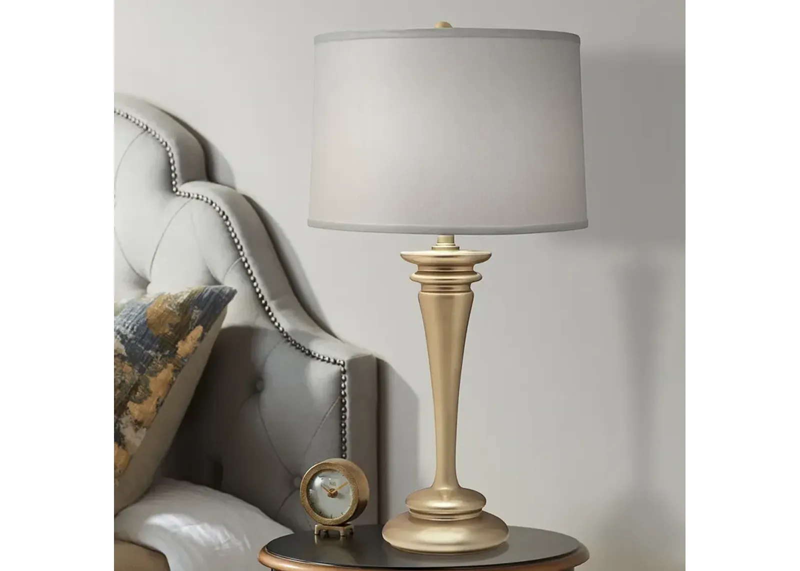 Stiffel Yelm 29" High Pearl Shade Oculux Bronze Deco Metal Table Lamp