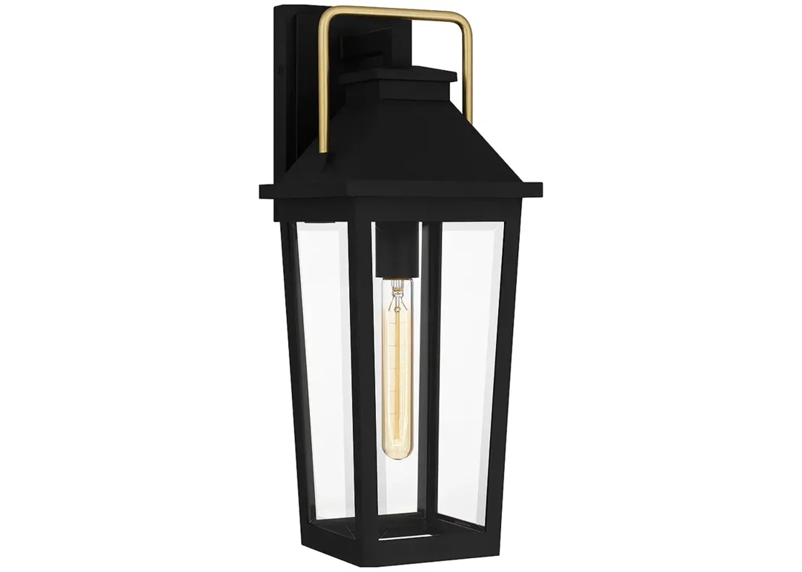 Buckley 1-Light Matte Black Outdoor Wall Lantern