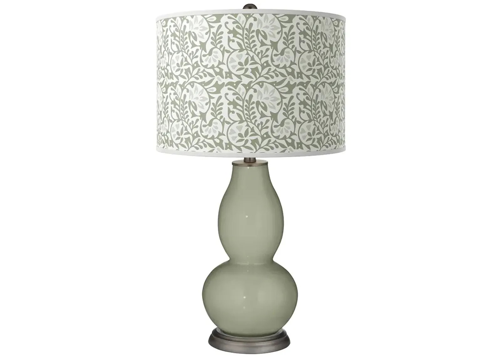 Evergreen Fog Gardenia Double Gourd Table Lamp