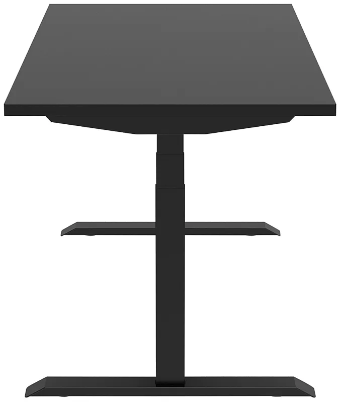 Braeden 60" Wide Black Adjustable Stand-Up Desk with USB