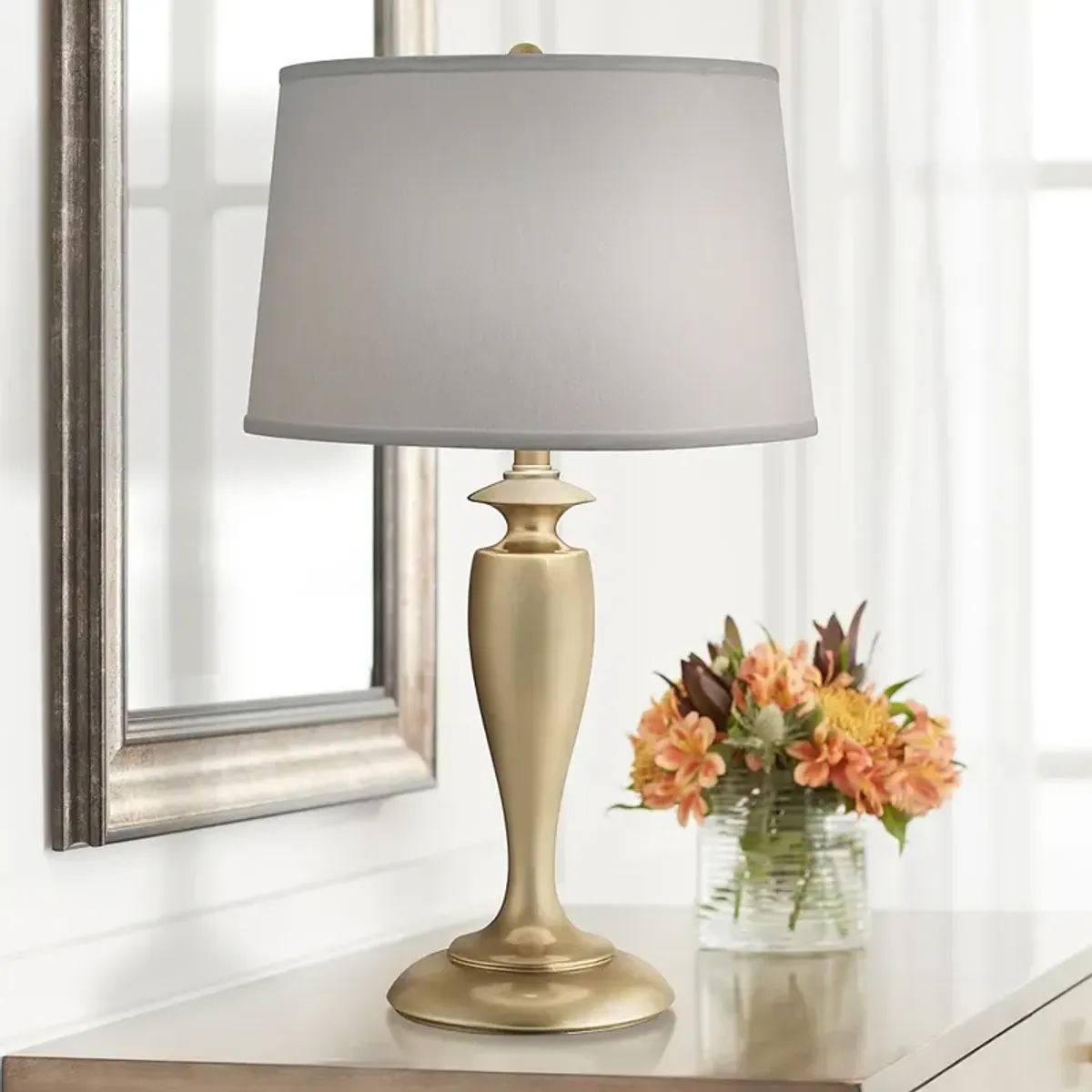 Stiffel Tori 27" High Pearl Shade Oculux Bronze Metal Table Lamp