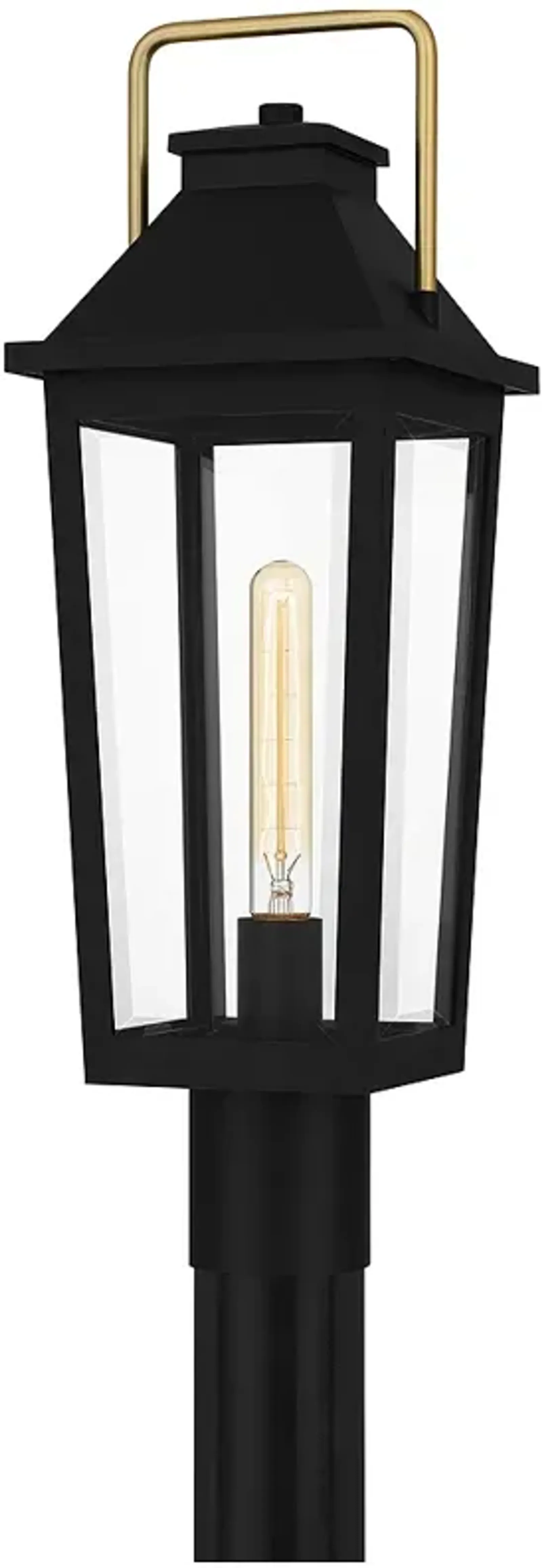 Buckley 1-Light Matte Black Outdoor Post Lantern