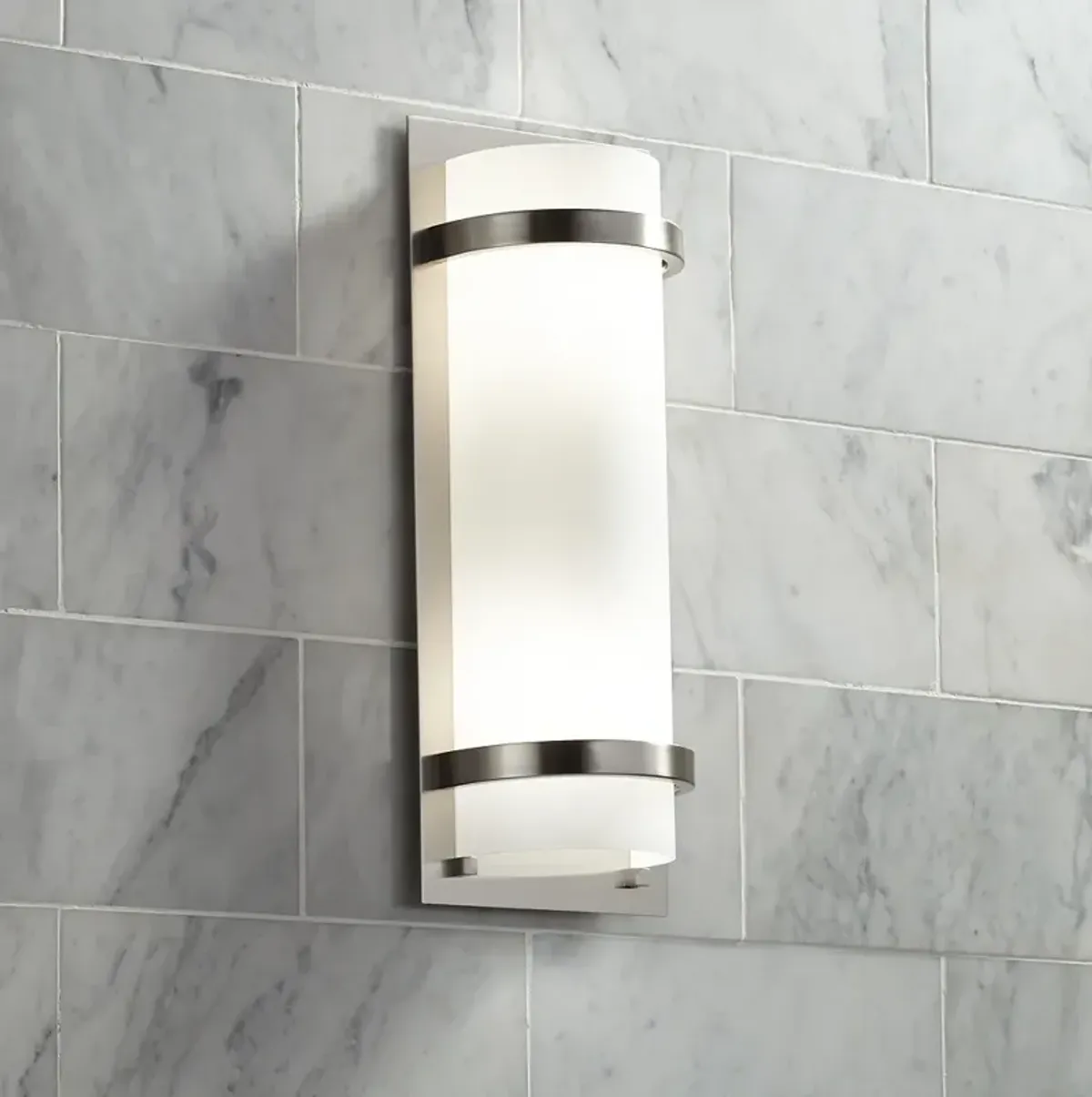 Minka Lavery Contemporary 17" High Brushed Nickel Wall Sconce