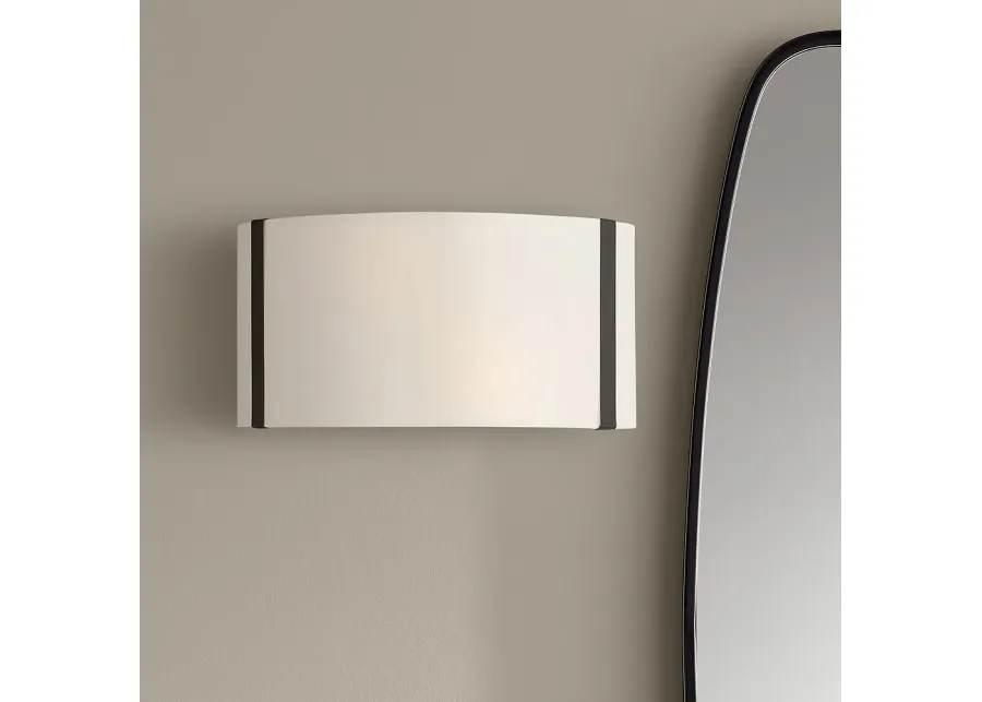 Crystorama Fulton 6 1/4" High Black Wall Sconce