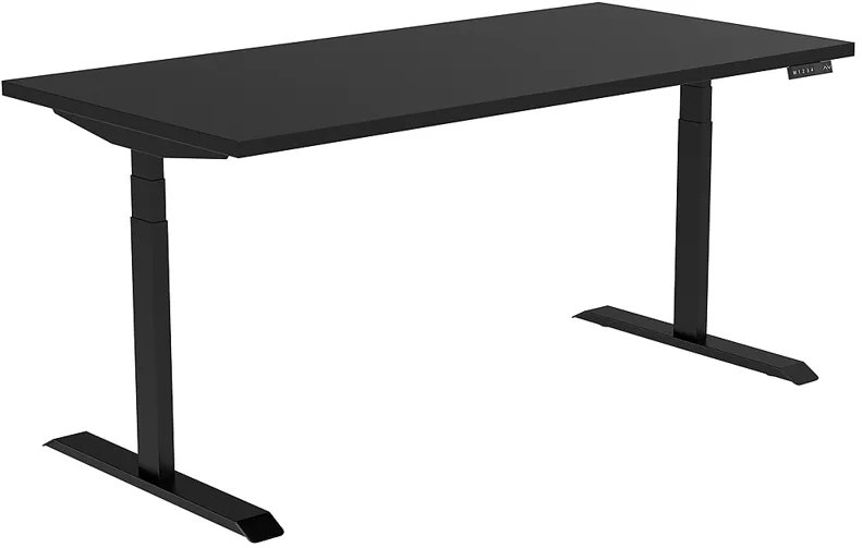 Braeden 48" Wide Black Adjustable Stand-Up Desk with USB