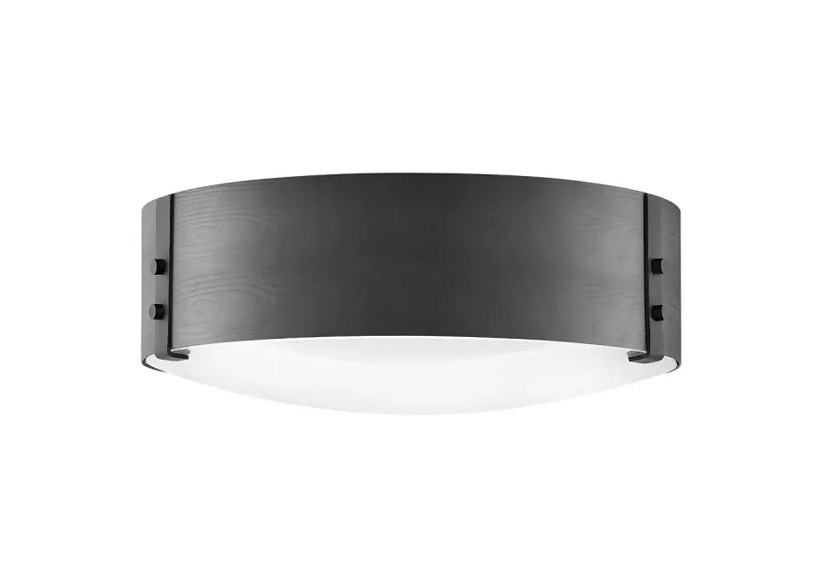 Hinkley Sawyer 15" Wide Black Outdoor Ceiling Light