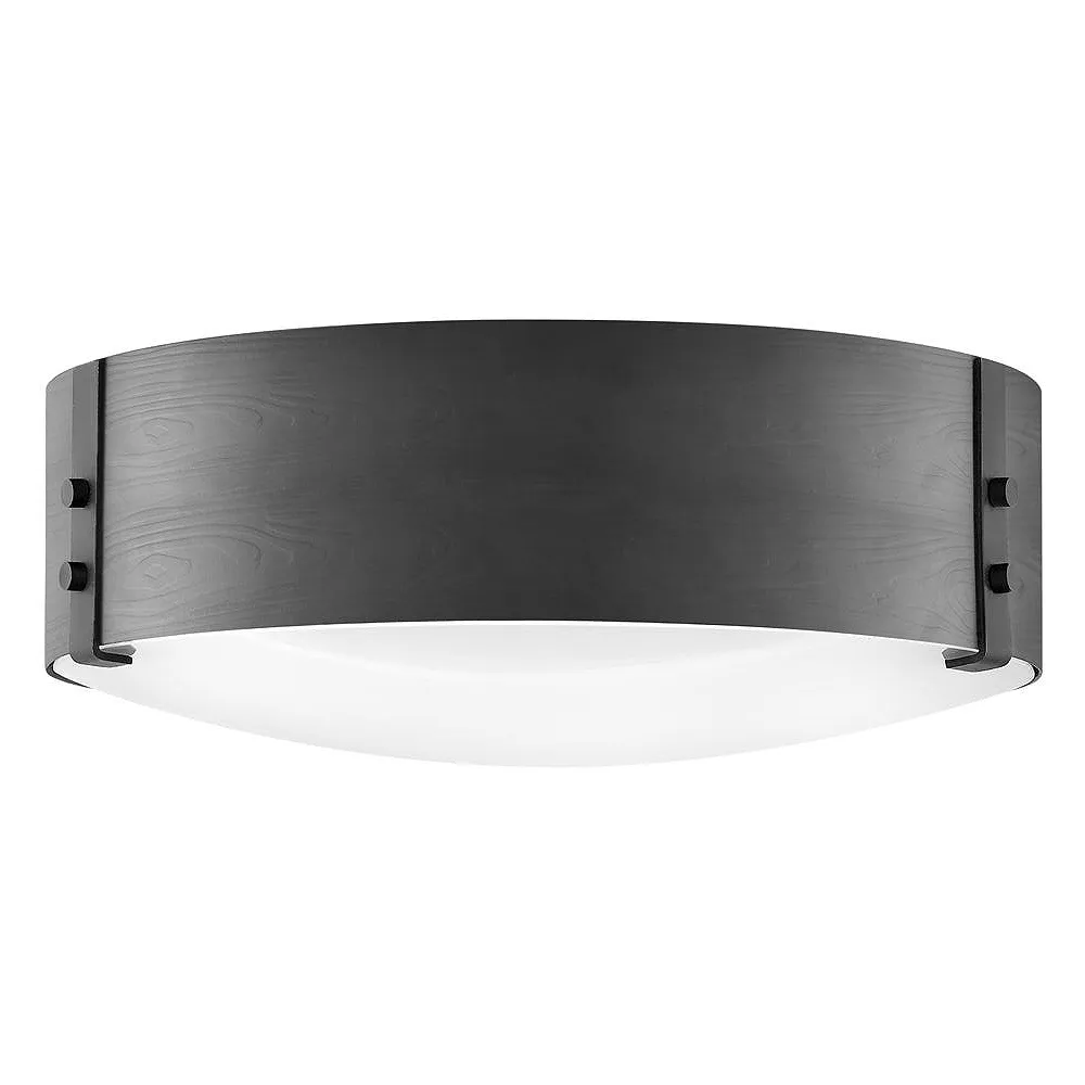 Hinkley Sawyer 15" Wide Black Outdoor Ceiling Light