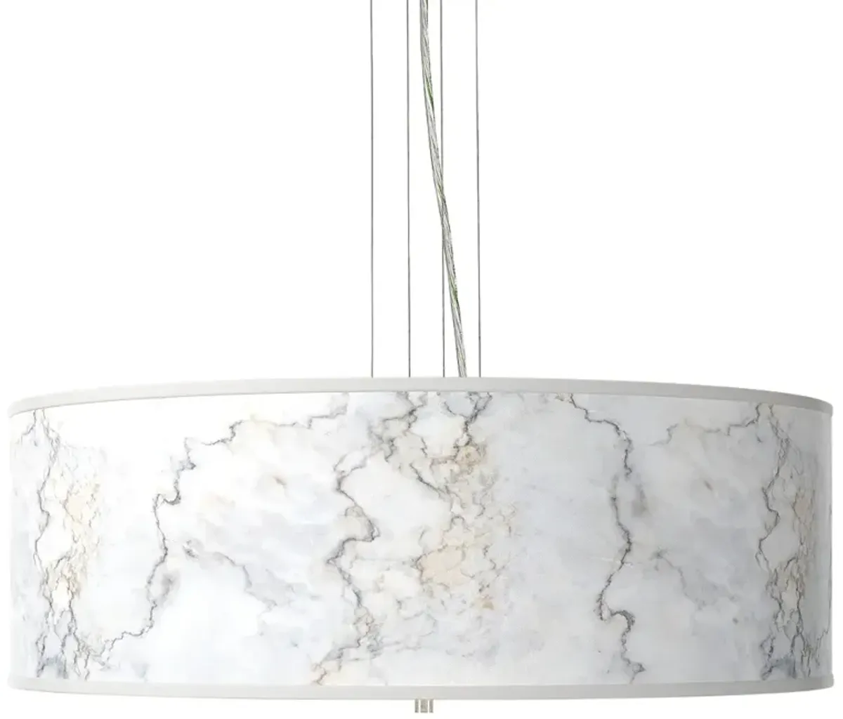 Marble Glow Giclee 24" Wide 4-Light Pendant Chandelier