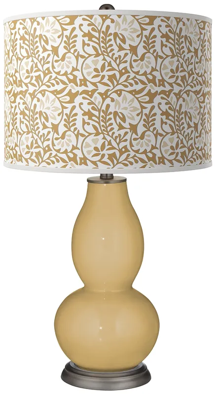 Empire Gold Gardenia Double Gourd Table Lamp