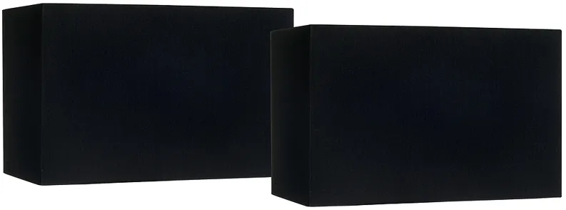 Black Set of 2 Rectangular Lamp Shades 8/16x8/16x10 (Spider)