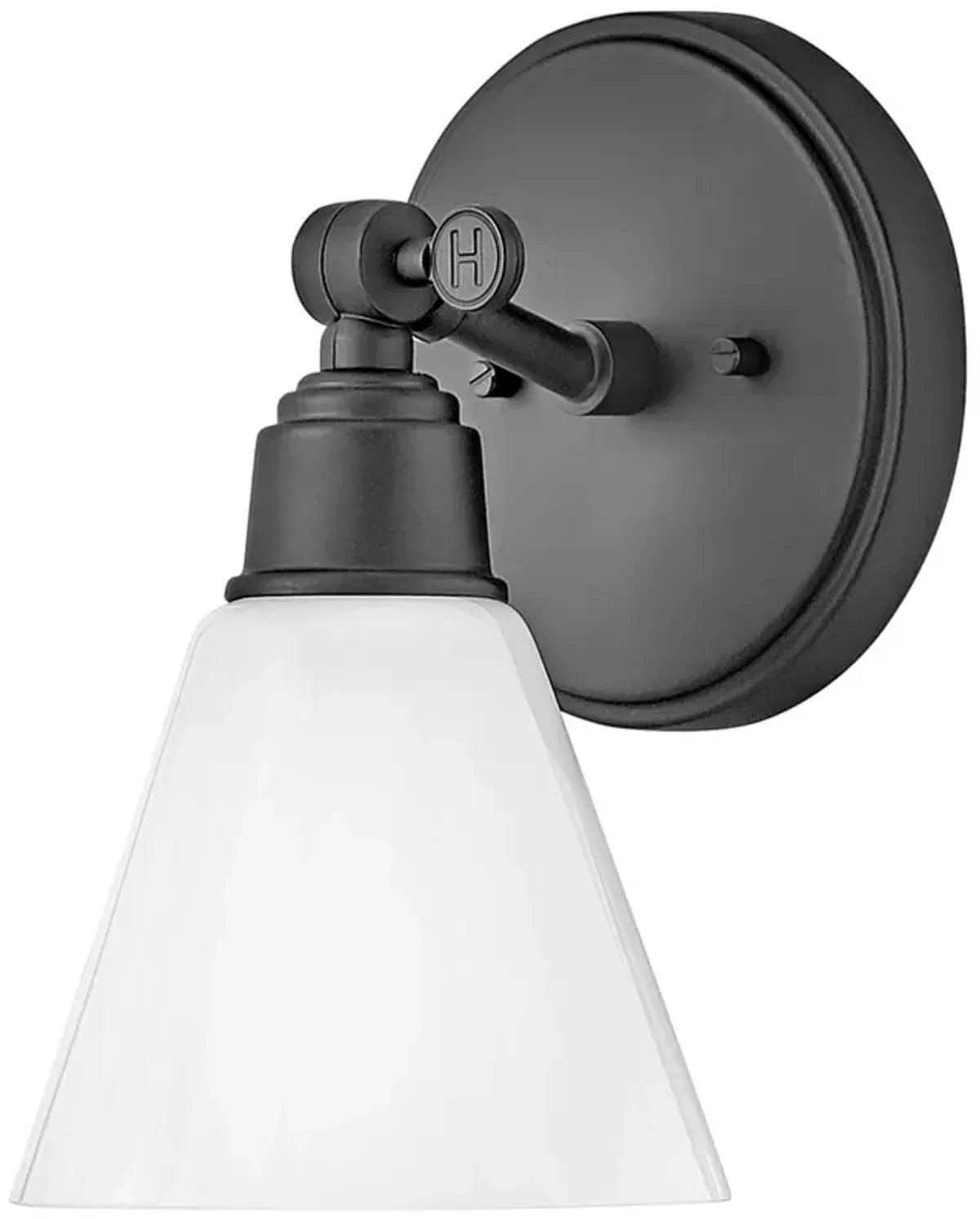 Hinkley Bath Arti Medium Adjustable Single Light Vanity 6.0" Black