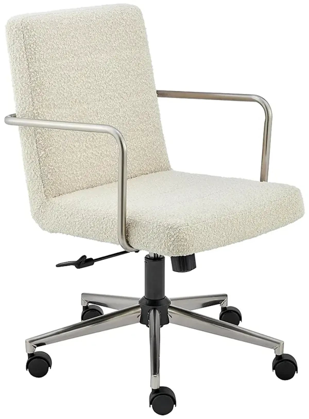 Leander Ivory Adjustable Swivel Office Chair