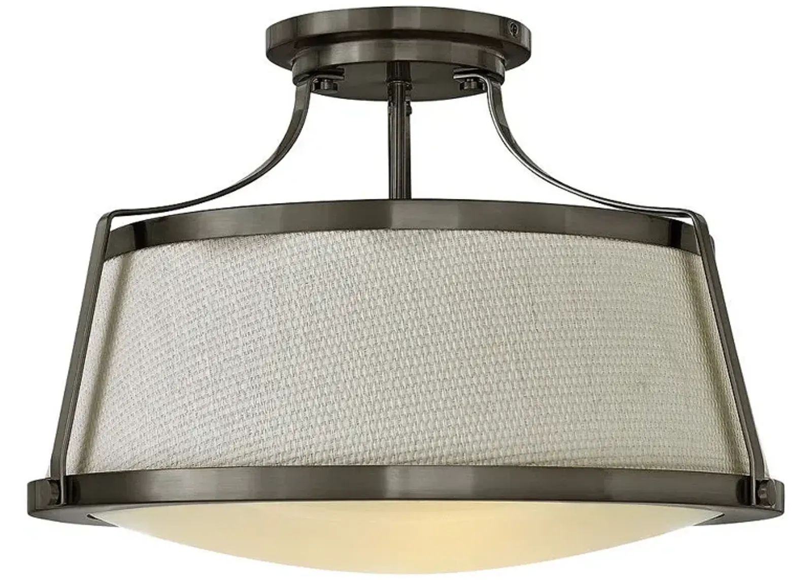 Foyer Charlotte-Large Semi-Flush Mount-Antique Nickel