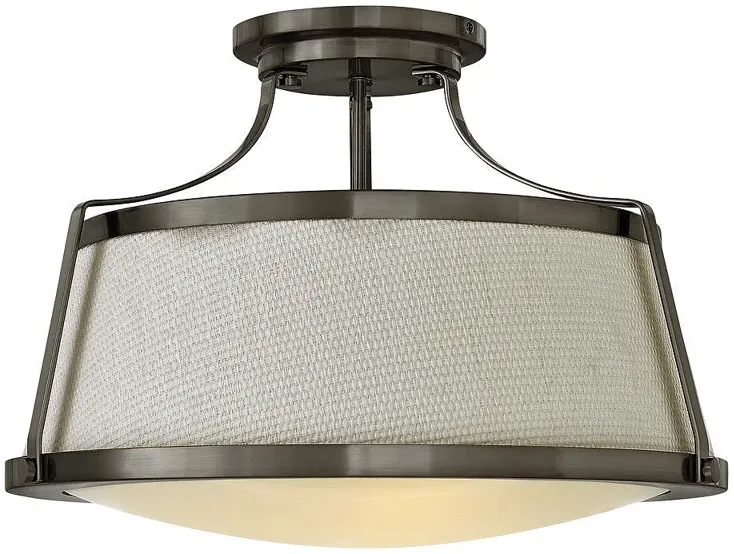 Foyer Charlotte-Large Semi-Flush Mount-Antique Nickel