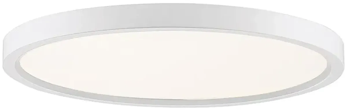 Quoizel Outskirt 15" Wide White LED Ceiling Light