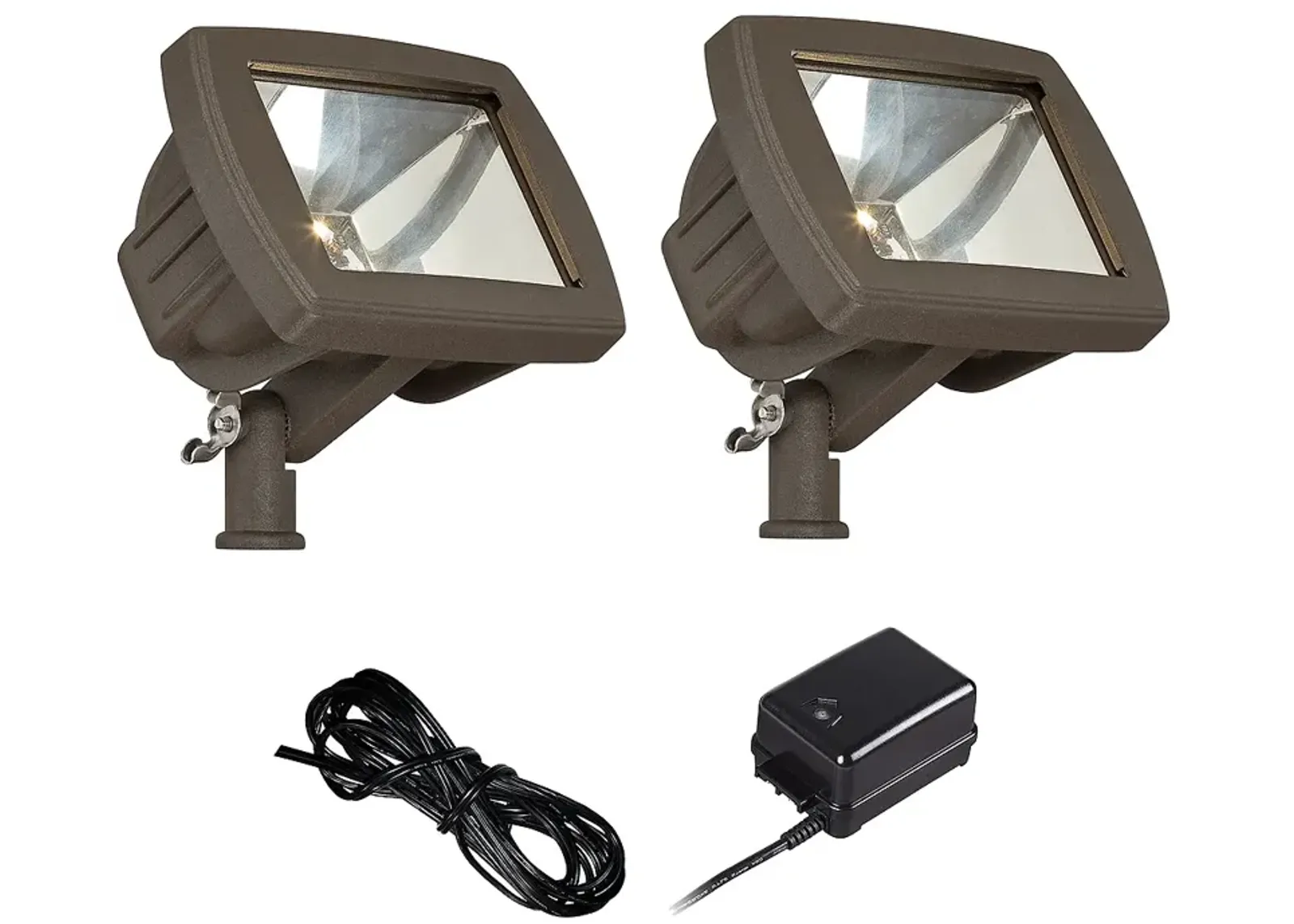 Bronze LED Flood Light Landscape Kit