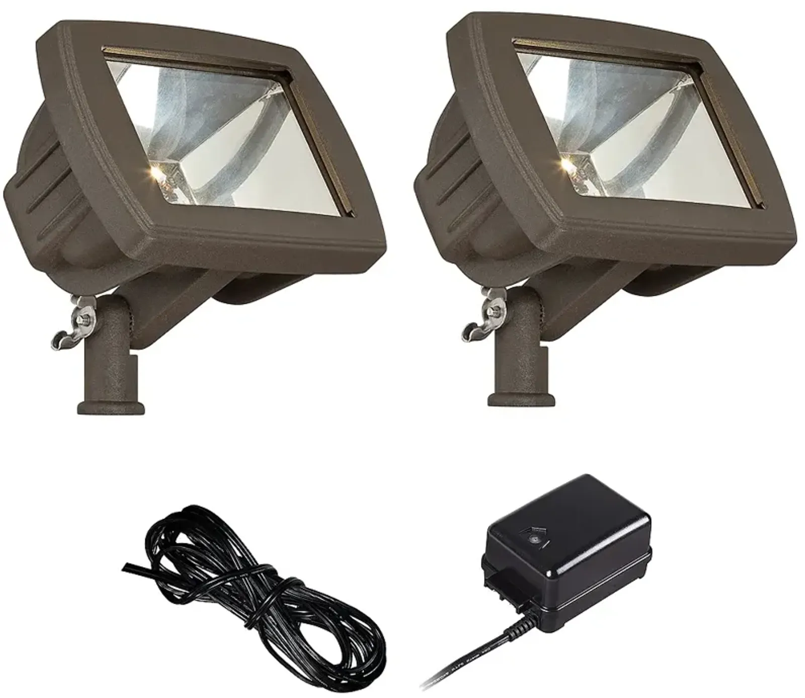 Bronze LED Flood Light Landscape Kit