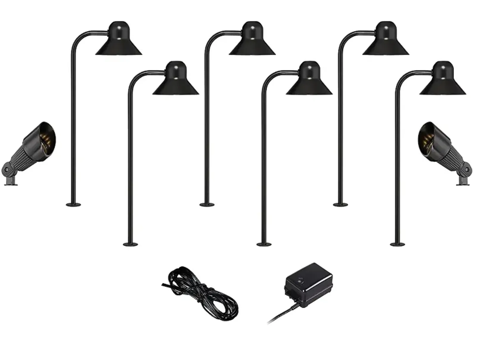 LED 10-Piece Landscape Set with Path and Spotlights