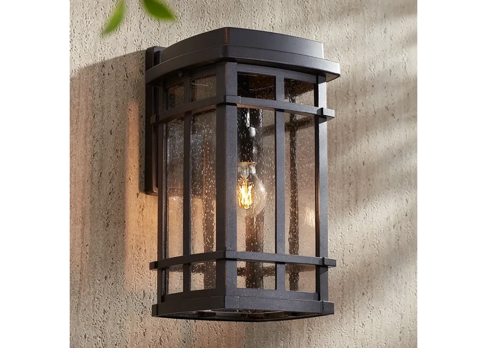 John Timberland Neri 16" Mission Oil-Rubbed Bronze Outdoor Wall Light