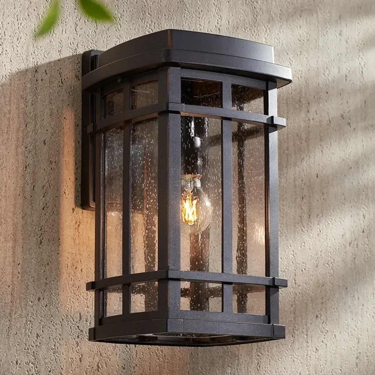 John Timberland Neri 16" Mission Oil-Rubbed Bronze Outdoor Wall Light
