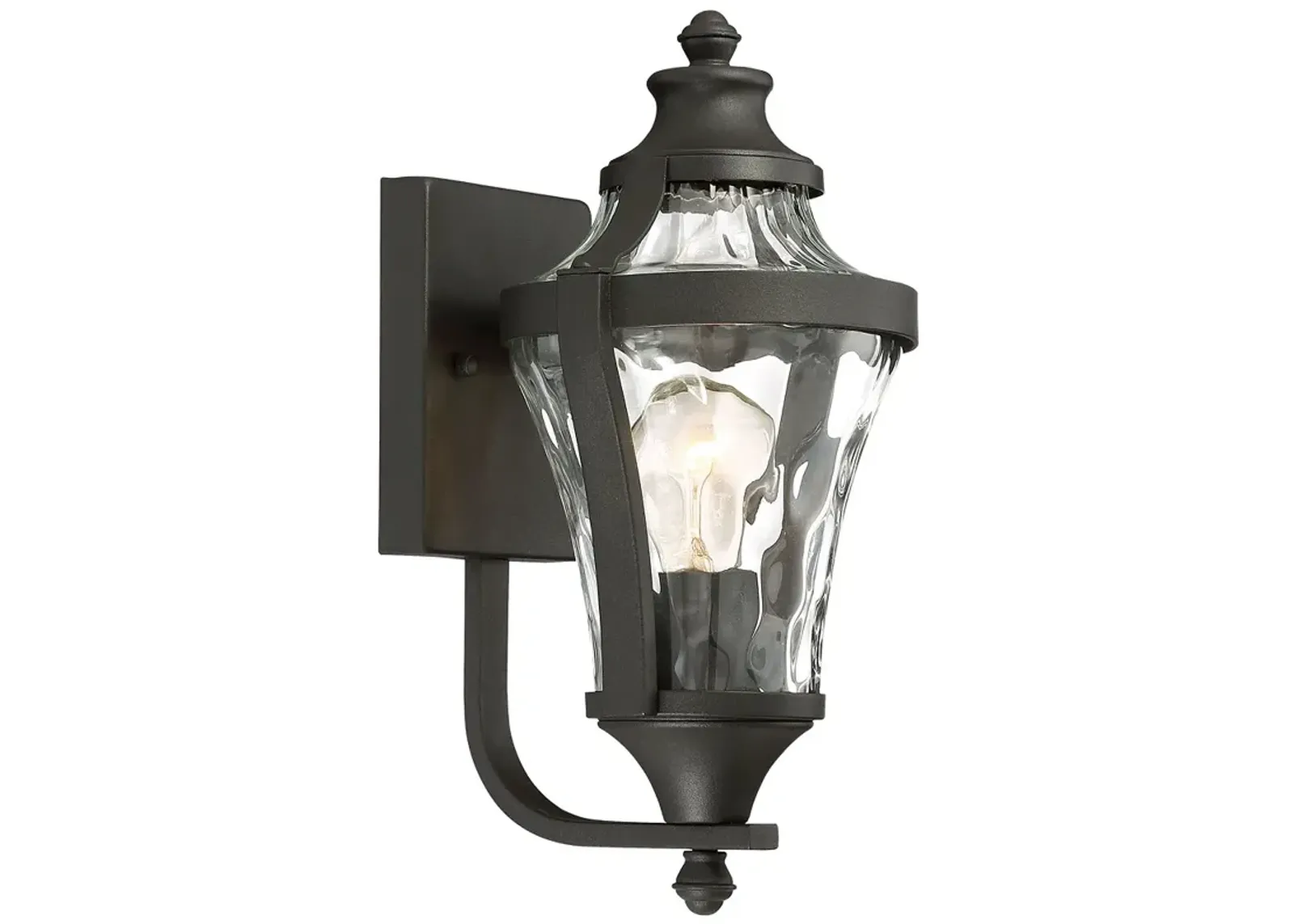 The Great Outdoors  Libre 1-Light Black Outdoor Wall Mount