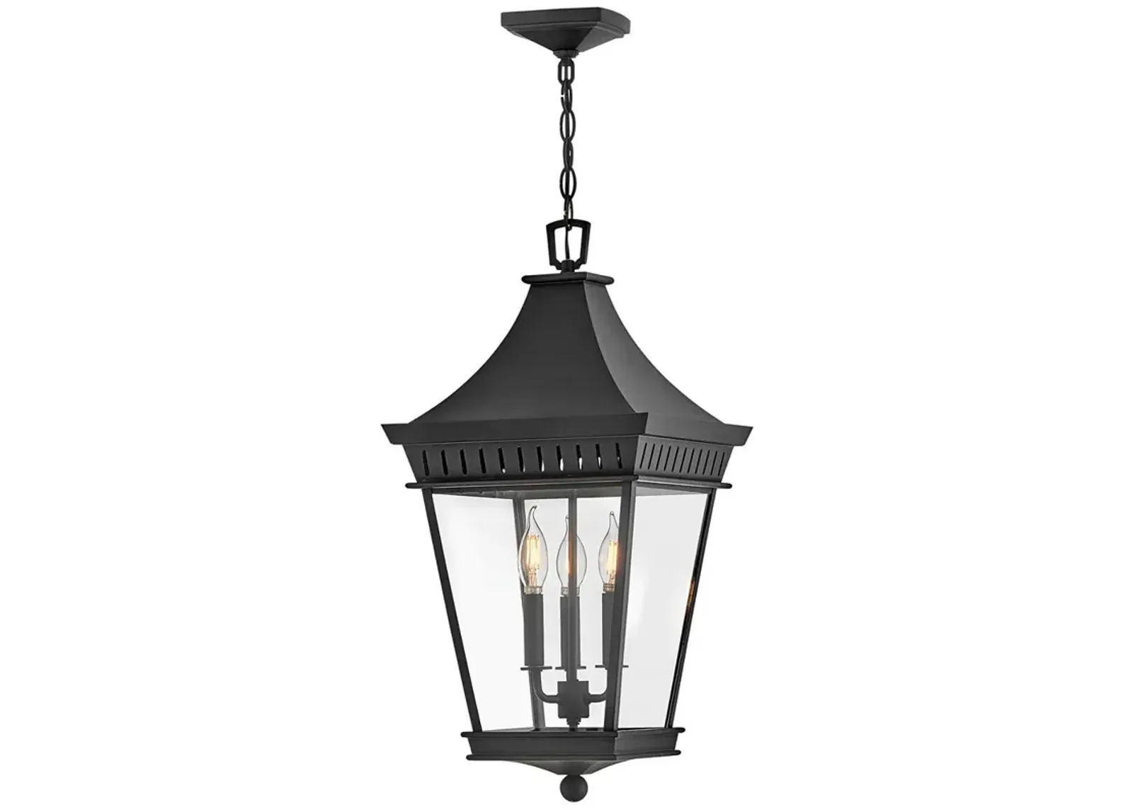 Hinkley - Outdoor Chapel Hill Large Hanging Lantern- Museum Black