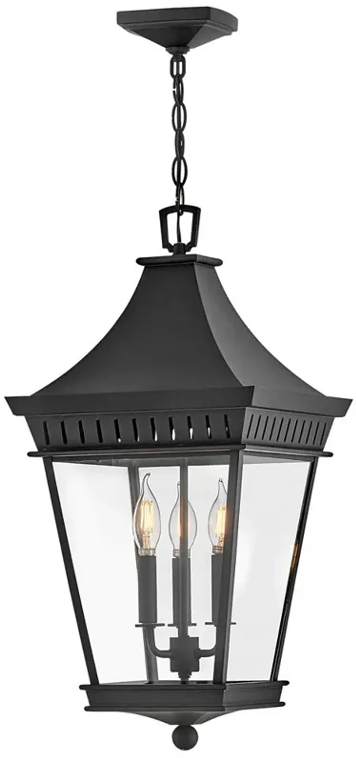 Hinkley - Outdoor Chapel Hill Large Hanging Lantern- Museum Black