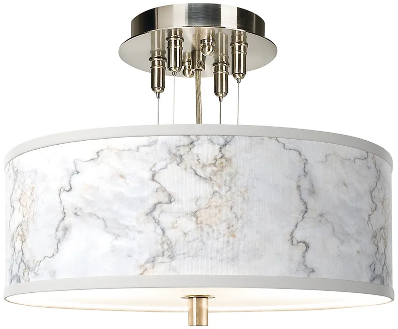 Marble Glow Giclee 14" Wide Ceiling Light
