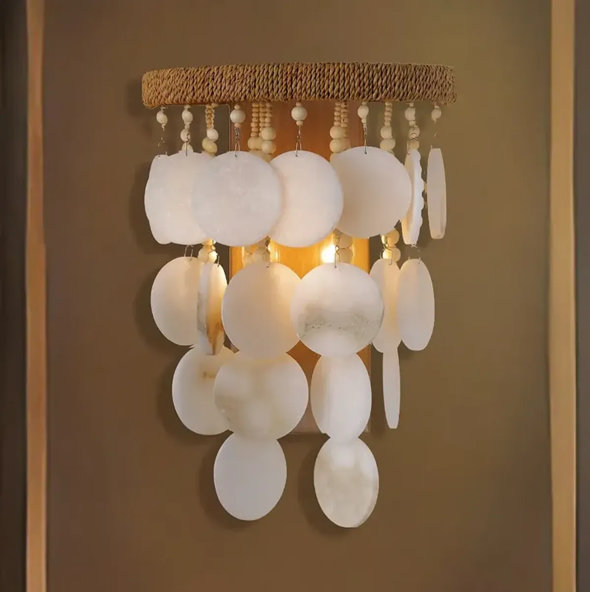 Metropolitan Aurelia's Cove 2-Light Autumn White Wall Sconce