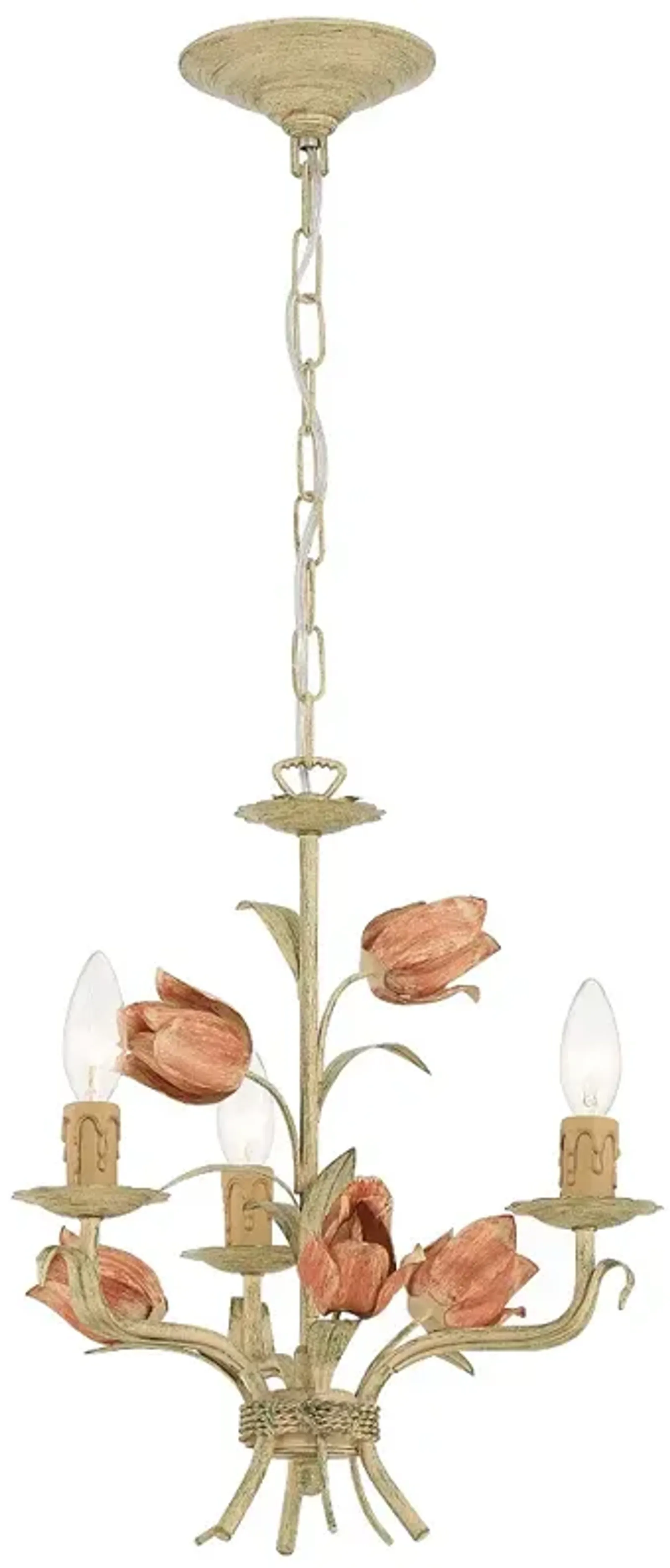 Southport 3 Light Sage Rose Mini Chandelier