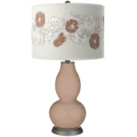Redend Point Rose Bouquet Double Gourd Table Lamp