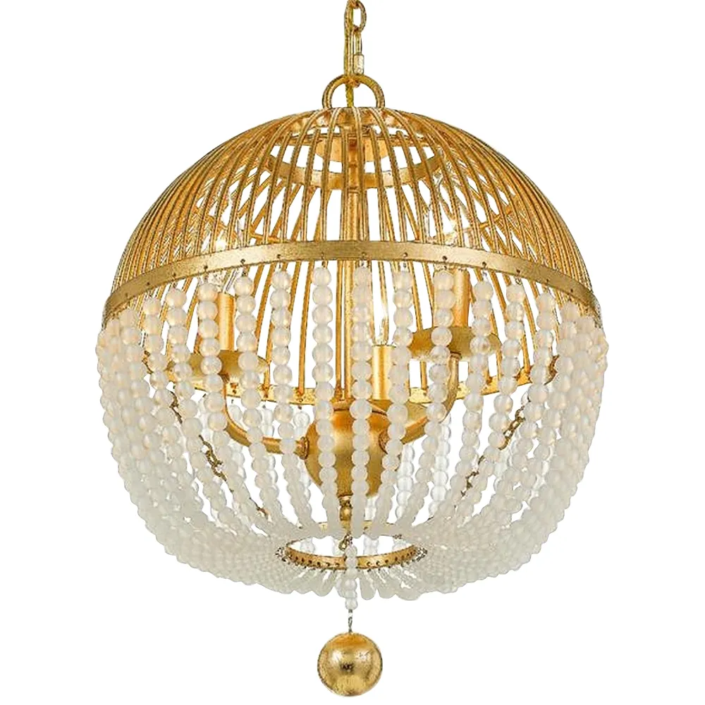 Crystorama Duval 12" Wide Antique Gold Metal Mini Chandelier