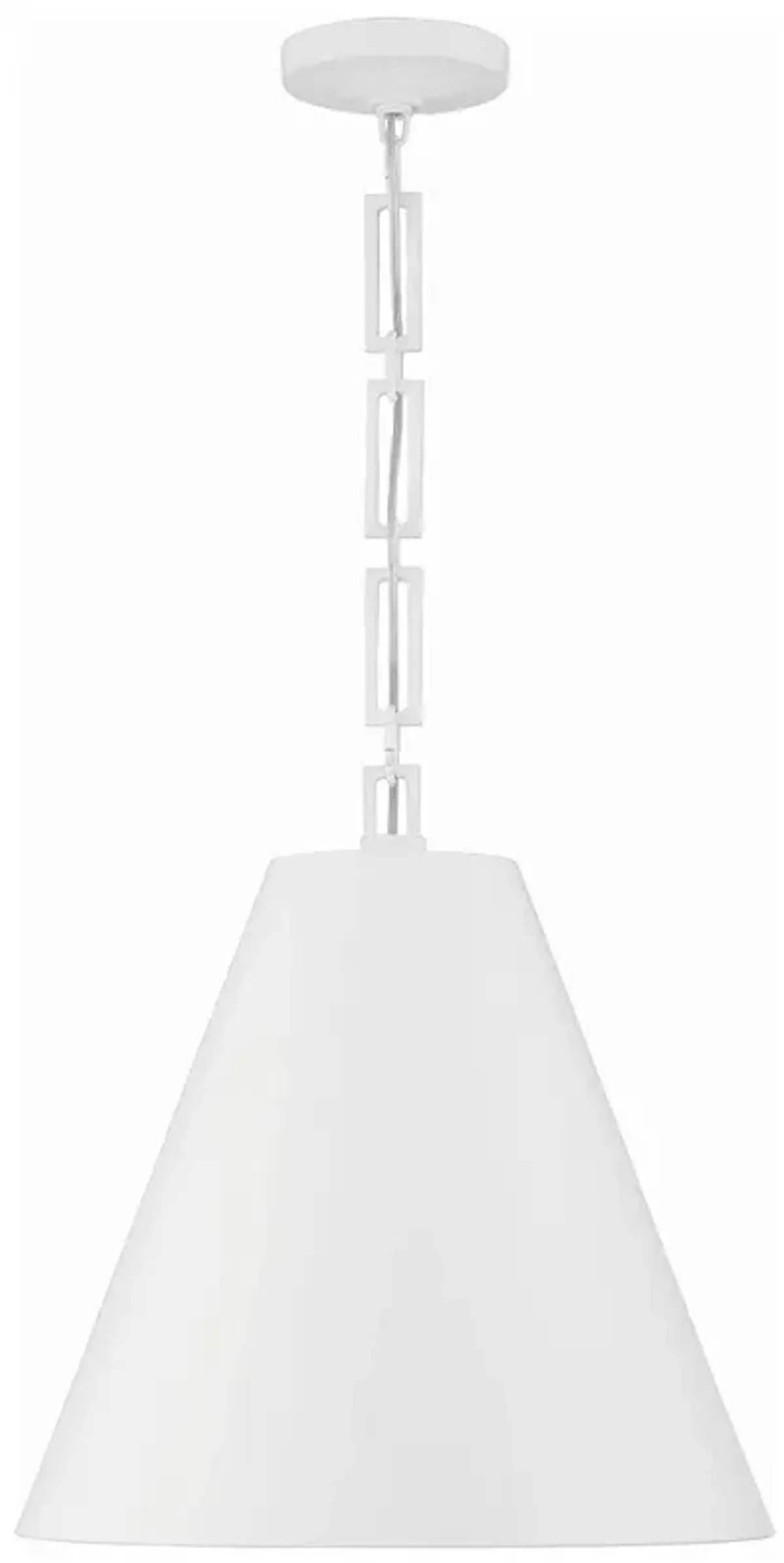 Alston 3 Light Matte White + Antique Gold Chandelier