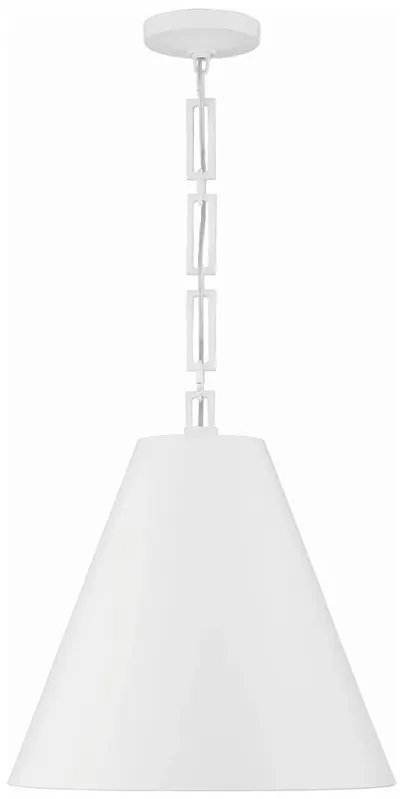 Alston 3 Light Matte White + Antique Gold Chandelier