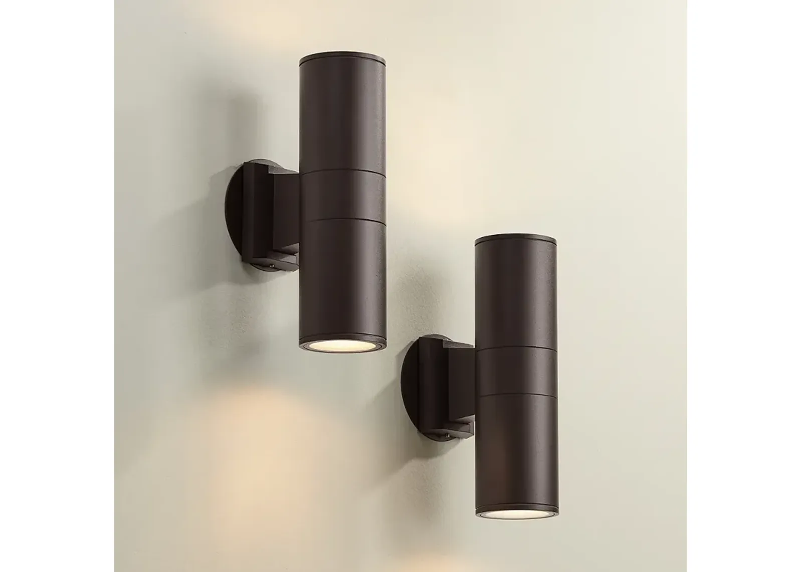 Possini Euro Ellis 11 3/4" High Up-Down Modern Sconces Set of 2