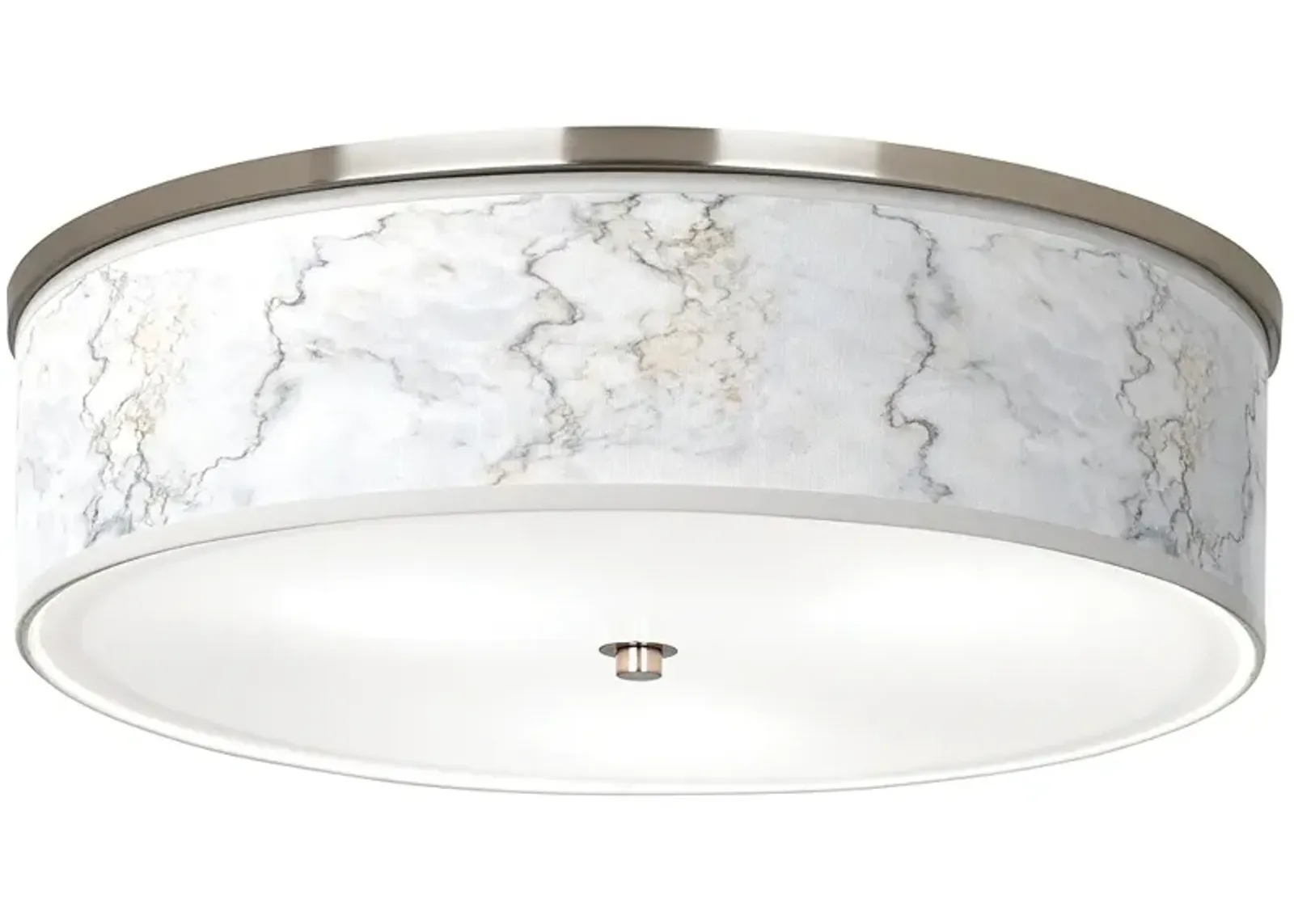 Marble Glow Giclee Nickel 20 1/4" Wide Ceiling Light