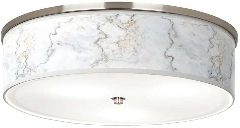 Marble Glow Giclee Nickel 20 1/4" Wide Ceiling Light