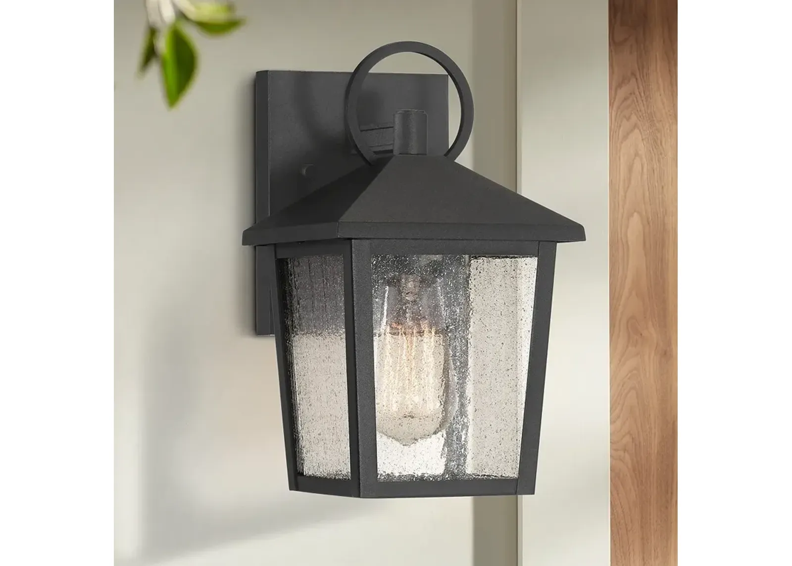 Westmont 10 1/2" High Sand Black Outdoor Wall Light