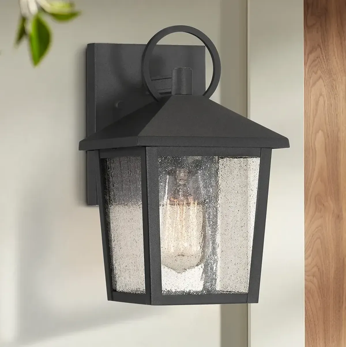 Westmont 10 1/2" High Sand Black Outdoor Wall Light