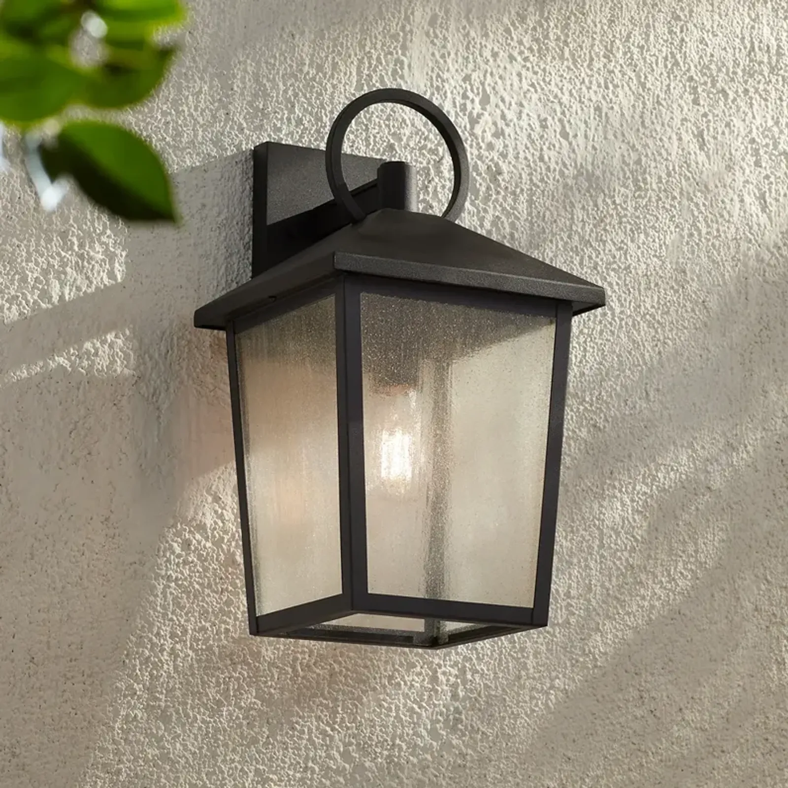 Westmont 18" High Sand Black Outdoor Wall Light