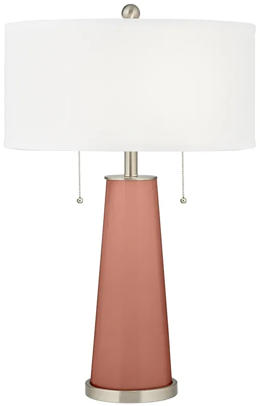 Color Plus Peggy 29 3/4" Rojo Dust Red Table Lamp