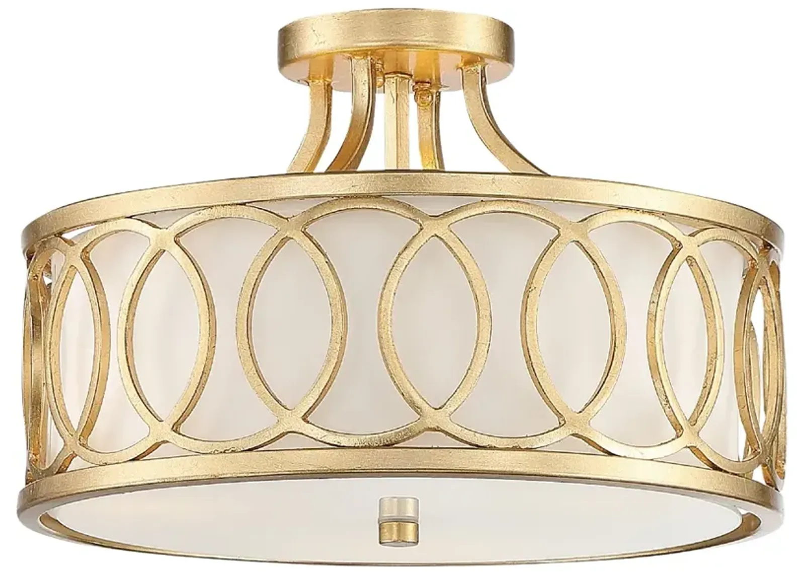 Graham 3 Light Antique Gold Ceiling Mount