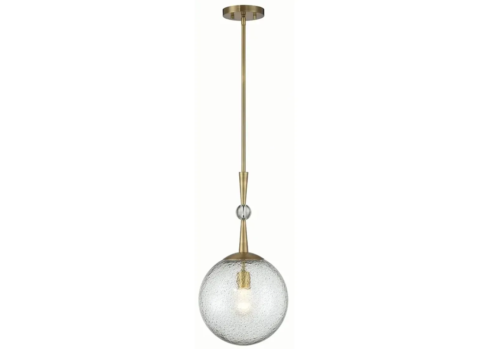 Populuxe 11" Wide Oxidized Aged Brass Globe Mini Pendant