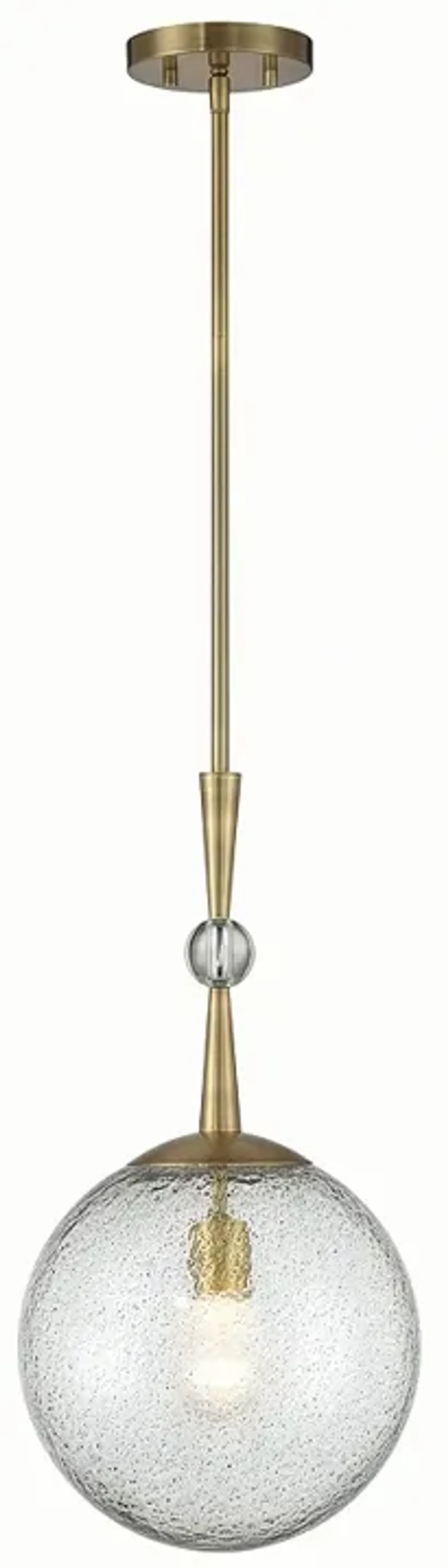 Minka-Lavery Populuxe 1-Light Oxidized Aged Brass Mini Pendant