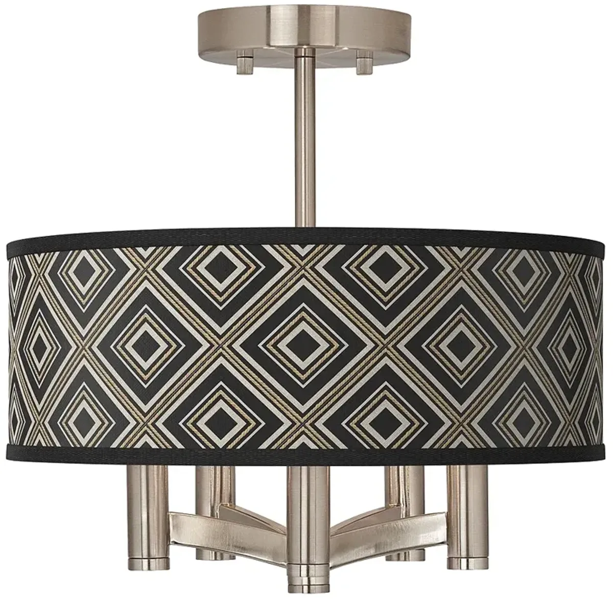 Rhythm Ava 5-Light Nickel Ceiling Light