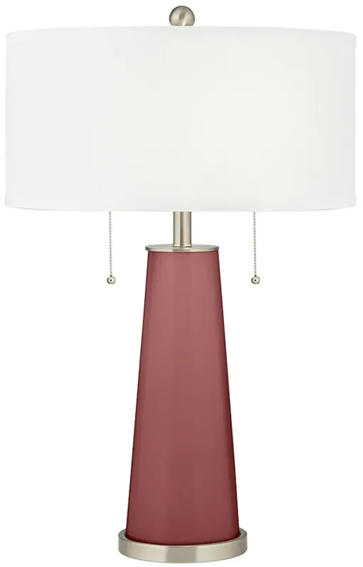 Toile Red Peggy Glass Table Lamp