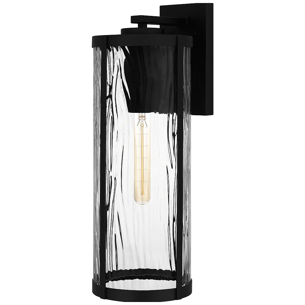 Culpo 1-Light Matte Black Outdoor Wall Lantern