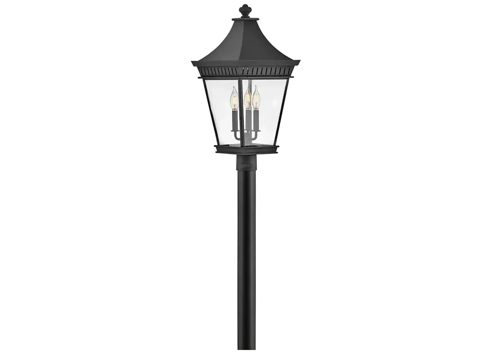 Hinkley - Outdoor Chapel Hill Large Post Top or Pier Mount Lantern- Black