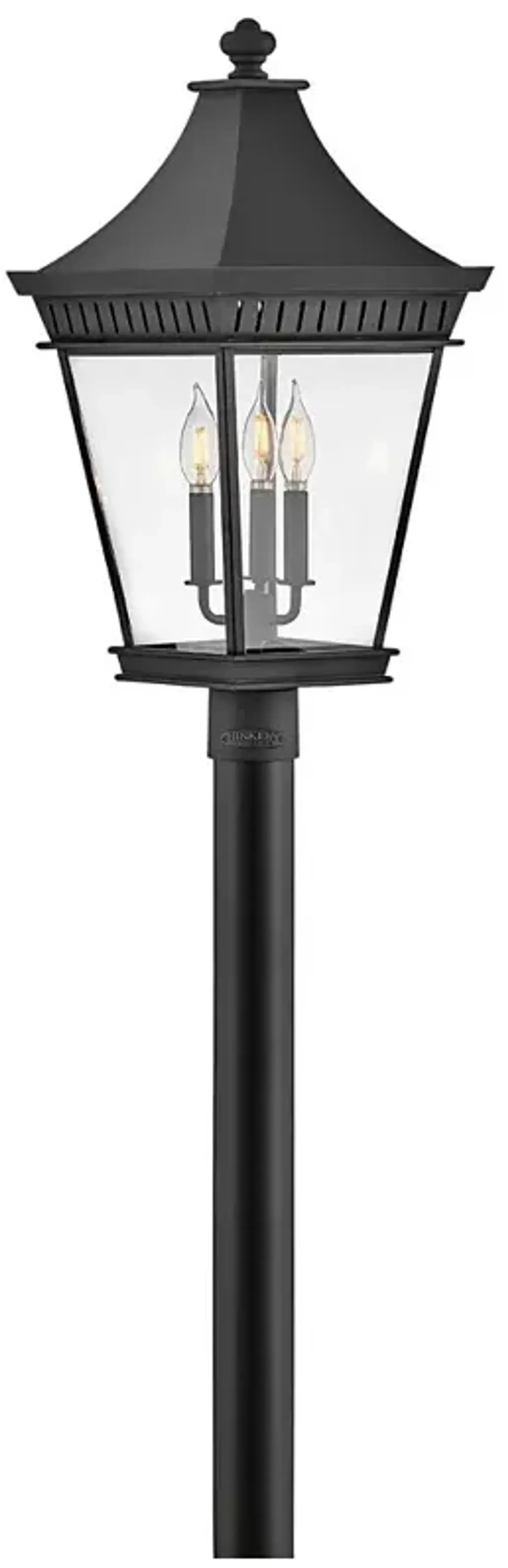 Hinkley - Outdoor Chapel Hill Large Post Top or Pier Mount Lantern- Black